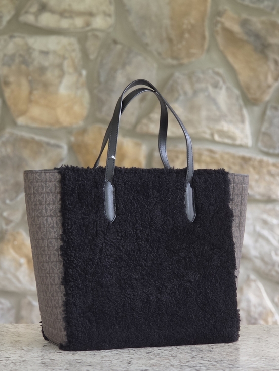Michael Kors Handbags - Michael Kors Sinclair Fur Logo Large Tote